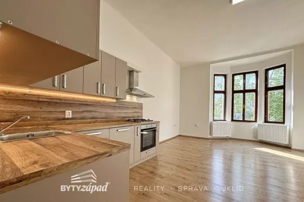 Pronájem nově zrekonstruovaného bytu 2+kk, 52 m2 v blízkosti centra Plzně