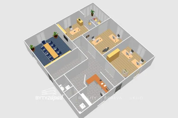 Pronájem Kancelářských prostor velikosti 205 m2 v Mýtě poblíž dálnice na Plzeň a Prahu
